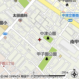 兵庫県西宮市南甲子園周辺の地図