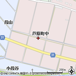 愛知県豊橋市芦原町（中）周辺の地図