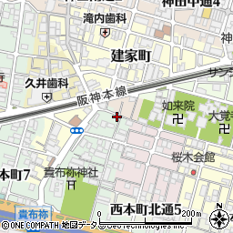兵庫県尼崎市汐町28周辺の地図