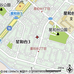 兵庫県神戸市北区星和台周辺の地図