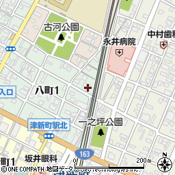 永井病院看護婦寮周辺の地図