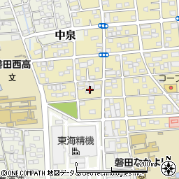 静岡県磐田市国府台110周辺の地図