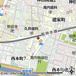 兵庫県尼崎市玄番南之町周辺の地図