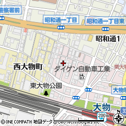兵庫県尼崎市東大物町2丁目4-16周辺の地図