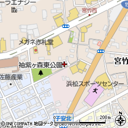 静岡県浜松市中央区宮竹町692周辺の地図