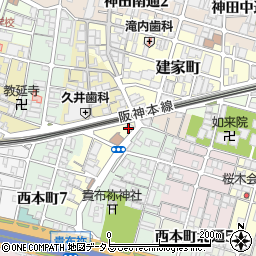 兵庫県尼崎市玄番南之町1周辺の地図
