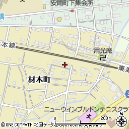 静岡県浜松市中央区材木町431周辺の地図