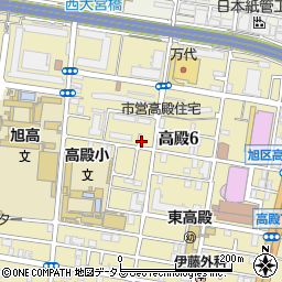 読売新聞高殿ＹＣ周辺の地図