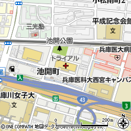 トライアル武庫川店周辺の地図
