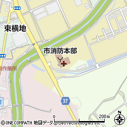 菊川市消防本部周辺の地図