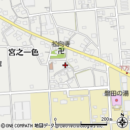 静岡県磐田市宮之一色440周辺の地図