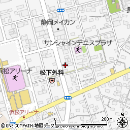 クルマのプロ　浜松東店周辺の地図