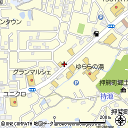 ブロンコビリー奈良押熊店周辺の地図