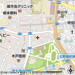 ニチボー大阪営業所周辺の地図