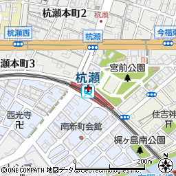 珈人 杭瀬店周辺の地図