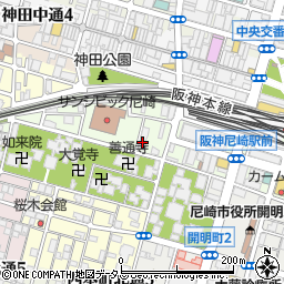 兵庫県尼崎市西御園町89周辺の地図