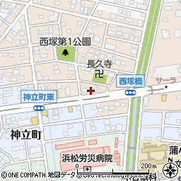 静岡県浜松市中央区西塚町306周辺の地図