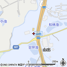 三重県伊賀市山出2095-1周辺の地図