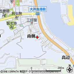 愛知県知多郡南知多町大井南側周辺の地図