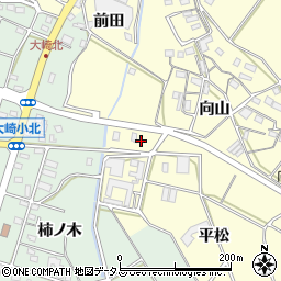 愛知県豊橋市船渡町向山208周辺の地図