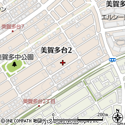 兵庫県神戸市西区美賀多台2丁目10周辺の地図