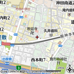 兵庫県尼崎市西本町8丁目365周辺の地図