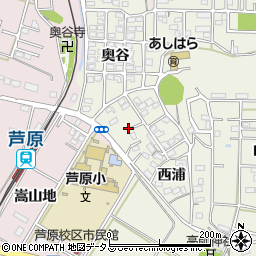 愛知県豊橋市西高師町西浦28-3周辺の地図