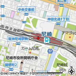 マクドナルド阪神尼崎駅店周辺の地図