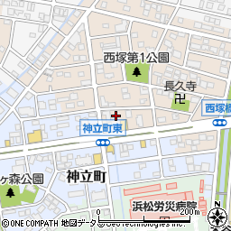 西塚神社周辺の地図