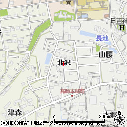 愛知県豊橋市高師本郷町（北沢）周辺の地図