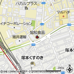 旭松食品株式会社　大阪本社経理部周辺の地図