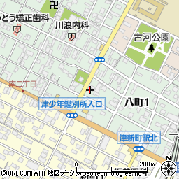 松屋クリーニング店周辺の地図
