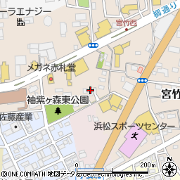 静岡県浜松市中央区宮竹町693周辺の地図