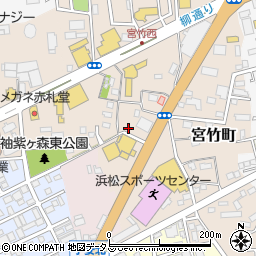 静岡県浜松市中央区宮竹町703周辺の地図