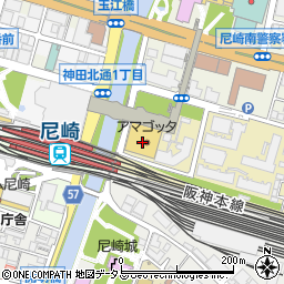 サエラ薬局　阪神尼崎店周辺の地図