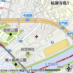 兵庫県尼崎市梶ケ島周辺の地図