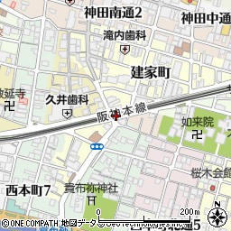 寺町公衆トイレ周辺の地図