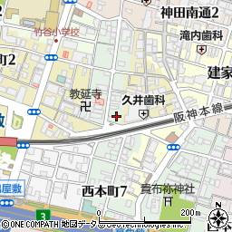兵庫県尼崎市西本町8丁目325周辺の地図