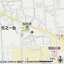静岡県磐田市宮之一色410周辺の地図