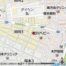 天理教筑阪分教会周辺の地図