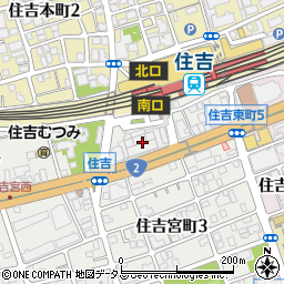 ミクちゃん　ガイア住吉店周辺の地図