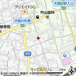 静岡県浜松市中央区和田町156周辺の地図