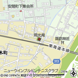 静岡県浜松市中央区材木町38周辺の地図