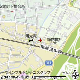 静岡県浜松市中央区材木町9周辺の地図