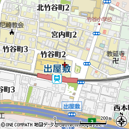 兵庫県尼崎市竹谷町周辺の地図