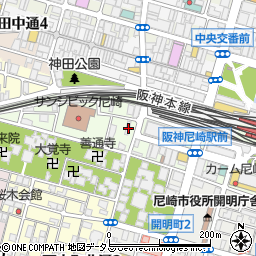 兵庫県尼崎市西御園町114周辺の地図