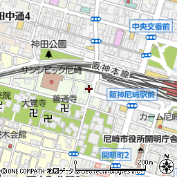 兵庫県尼崎市西御園町115-2周辺の地図