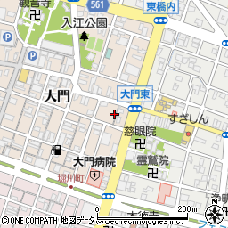 三重県津市大門15周辺の地図