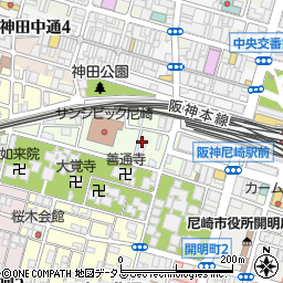 兵庫県尼崎市西御園町110周辺の地図