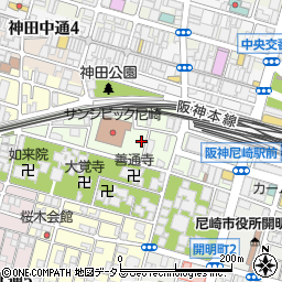 兵庫県尼崎市西御園町108-6周辺の地図